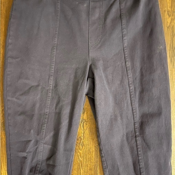 ISAAC MIZRAHI Women's Navy BluePull On Ankle‎ Pants Stretch Size 14 - Picture 2 of 5